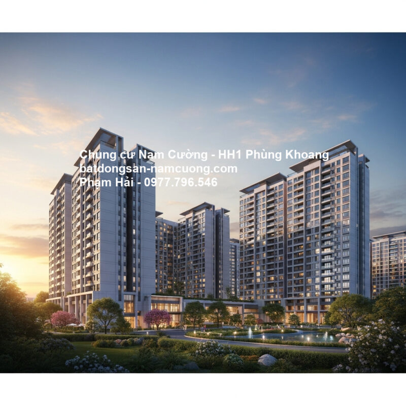 Công trình điểm nhấn HH1 Phùng Khoang Tố Hữu Chung cư Nam Cường HH1 Phùng Khoang Tố Hữu - hình ảnh minh họa dự án